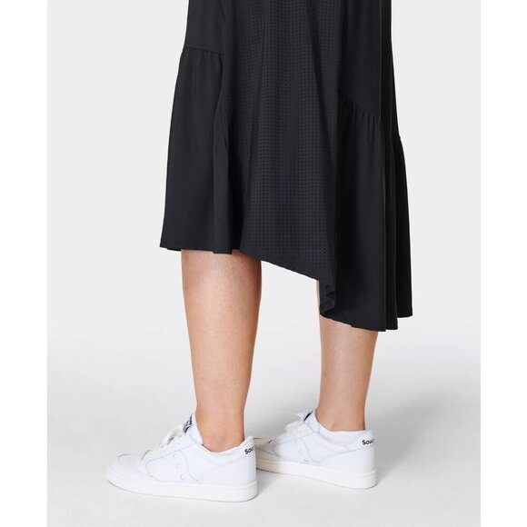 NWT Sweaty Betty Explorer Ace Midi Dress Black Size Large - Picture 4 of 14